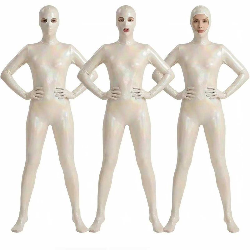Shapewear Bodysuit Firm - Traje Zentai Brillante Degradado para Mujer,
