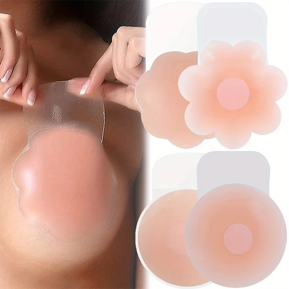 Silicone Bra Adhesive - 1 par de cubiertas de silicona