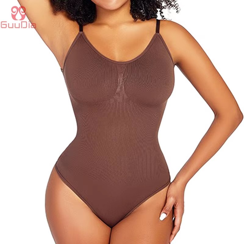 Shapewear Bodysuit Firm - GUUDIA-Body de LICRA con Tanga, ropa