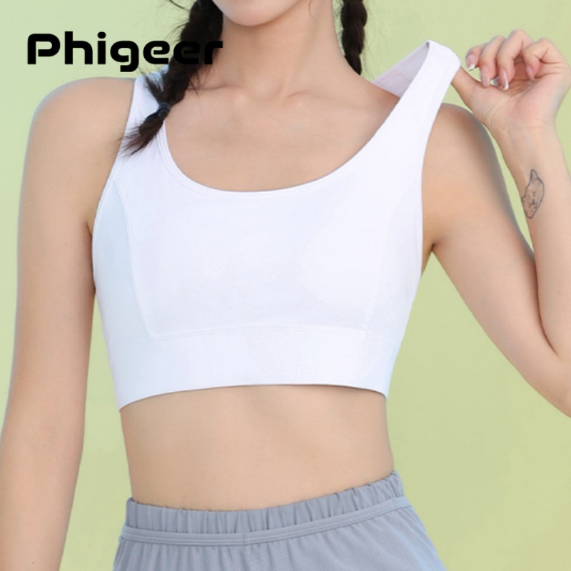 Sports Bra High Impact - PHIGEER-sujetadores deportivos de alto impacto para