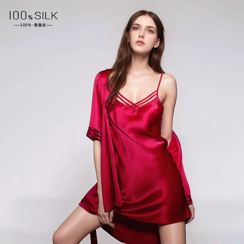 Robe Silk Women - 19MM 100% bata de seda Mulberry
