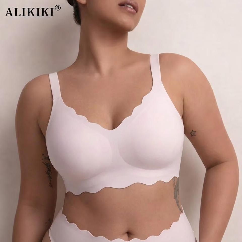 Bralette Wireless Soft - Sujetador sin costuras, inalámbrico, con soporte,