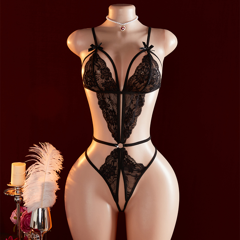 Lencería transparente de encaj - Lace Teddy Lingerie reseña y precio