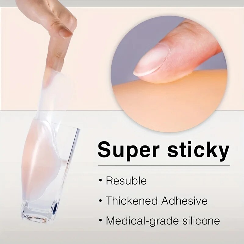 1 par de cubiertas de silicona - Silicone Bra Adhesive reseña y precio