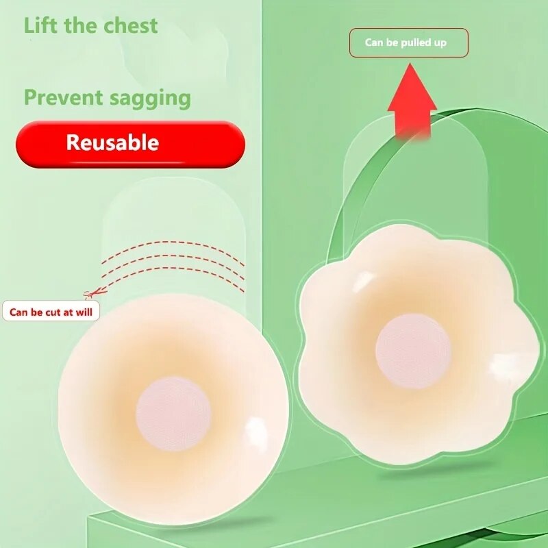 1 par de cubiertas de silicona - Silicone Bra Adhesive reseña y precio