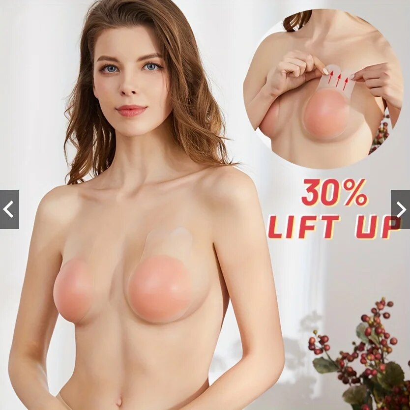 1 par de cubiertas de silicona - Silicone Bra Adhesive reseña y precio