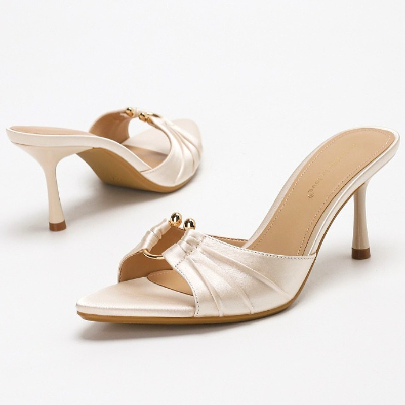 Zapatillas de tacón fino elega - Slip Dress Satin reseña y precio